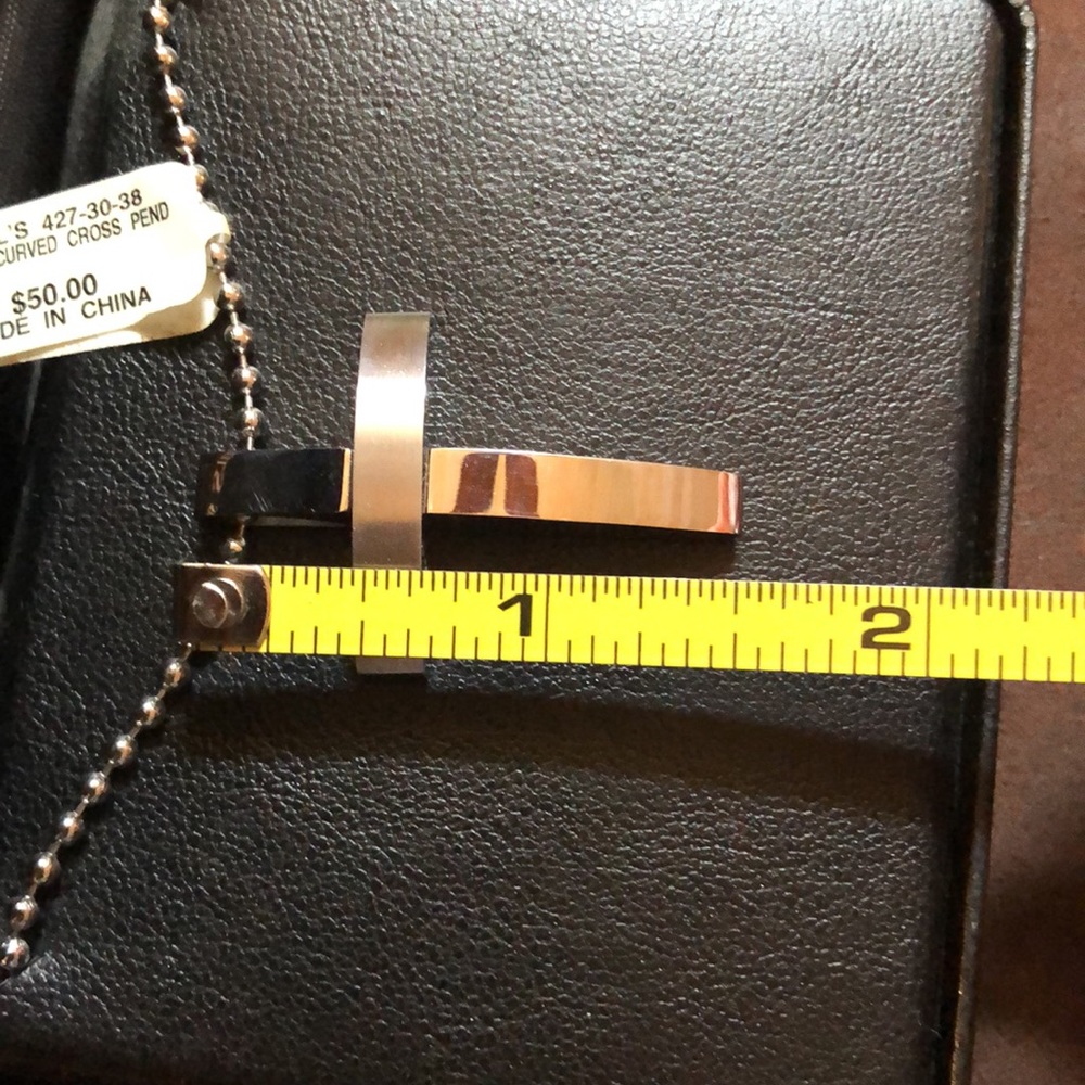 Men's Stainless Steel Cross - Picture 4 of 5